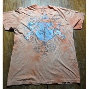 Y2K Aqua Brand Affliction Style Shirt Men's Size Large Goth Grunge Alt Skater